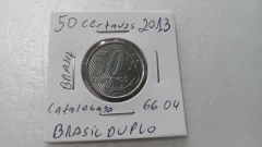 Moeda de 50 Centavos de 2013 Aço Inox com Brasil Duplo Catalogada GG 04 na internet