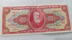 Cédula de 100 Cruzeiros de 1963 C 096 Serie 382ª Nº 000957 Chancelas Reginaldo F. Nunes e Miguel Calmon MBC/SOB