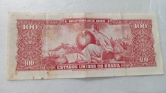 Cédula de 100 Cruzeiros de 1963 C 096 Serie 382ª Nº 000957 Chancelas Reginaldo F. Nunes e Miguel Calmon MBC/SOB - comprar online