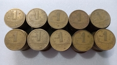 Lote de 100 Moedas de 1 Cruzeiro Bronze alumínio para confecção de alianças - comprar online