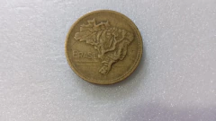 Moeda de 1 Cruzeiro de 1944 Bronze Alumínio Sem Sigla WT SM 11 - comprar online