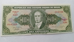 Cédula de 1 Centavo de 1966 C 113 Numero 004544 Chancelas de Dênio Nogueira e Otávio G. Bulhões Soberba