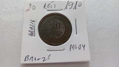 Moeda de 20 Réis de 1910 Bronze VINTEM ML 04 na internet
