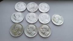 Lote de 30 Moedas de 5000 Réis Santos Dumont prata 600 sendo 10 Moedas de 1936 / 10 Moedas de 1937 / e 10 Moedas de 1938 10 SERIE - comprar online