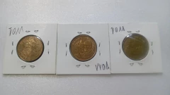 Moedas de 25 Centavos de 2013 Aço Revestido de Bronze Reverso Horizontal à Esquerda e à Direita e Invertida VV 01 - comprar online
