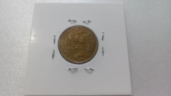 Moeda de 10 Centavos de 2010 Aço Inox Banhado de Bronze Reverso Horizontal à Esquerda Catalogada PP 38 - Mandrade Numismática