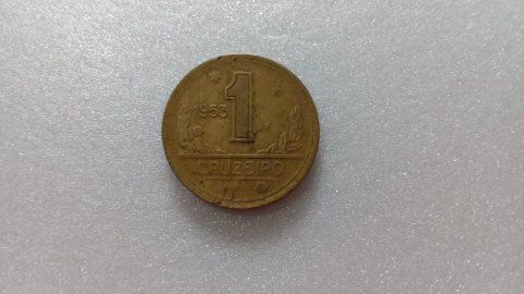 Moeda de 1 Cruzeiro de 1953 Bronze Alumínio BRA 31