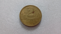 Moeda de 2 Cruzeiros de 1945 Bronze Alumínio Sem/Sigla BRA 42