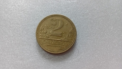 Moeda de 2 Cruzeiros de 1949 Bronze Alumínio BRA 51