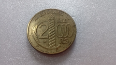 Moeda de 2000 Réis de 1938 Serrilhada Bronze Alumínio BRA 76