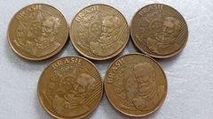 Moedas de 25 Centavos de 1999 Aço Inox Banhado de Bronze ( Lote 5 Moedas ) CIRCULADAS DD 10 - comprar online