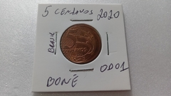 Moeda de 5 Centavos de 2020 Aço Banhado de Cobre Grande BONÉ OD 01 na internet