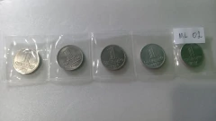 Moedas de 1 Cruzeiro 1957 à 1961 Alumínio Serie Completa ML 02 na internet