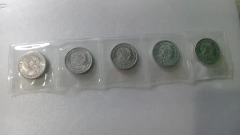Moedas de 1 Cruzeiro 1957 à 1961 Alumínio Serie Completa ML 02 - Mandrade Numismática