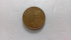 Moeda de 25 Centavos de 2001 Aço Inox Banhado de Bronze Reverso Duplo Catalogada CC 03 - comprar online