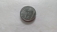 Moeda de 50 Centavos de 2002 Aço Inox Cunho Marcado no Cabelo RABINO Catalogada CC 05 - comprar online