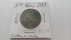 Moeda de 100 Réis de 1881 Cupro-Níquel ML 04