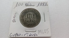 Moeda de 100 Réis de 1882 Cupro-Níquel ML 05