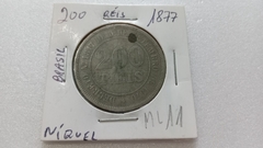 Moeda de 200 Réis de 1877 Cupro-Níquel ML 11