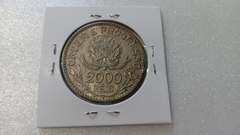 Moeda de 2000 Réis de 1913 Prata 900 20 Gr 33 MM Estrela Solta Republica AG 07 - Mandrade Numismática