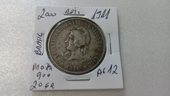 Moeda de 2000 Réis de 1911 Prata 900 20 Gr 33 MM Republica AG 12 na internet
