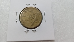 Moeda de 2 Cruzeiros de 1949 Bronze Alumínio Mapa Duplo Catalogada IS 01 - Mandrade Numismática