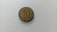 Moeda de 10 Centavos de 1944 Bronze Alumínio Sem Sigla Catalogada VR 04