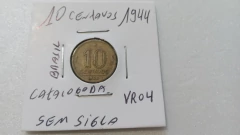 Moeda de 10 Centavos de 1944 Bronze Alumínio Sem Sigla Catalogada VR 04 na internet