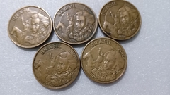 Moedas de 10 Centavos de 2000 Aço Inox Banhado de Bronze (Lote de 5 Moedas ) Circuladas MJ 06 - comprar online