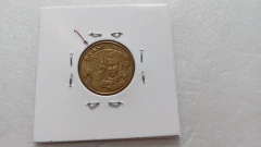 Moeda de 10 Centavos de 2009 Aço Banhando de Bronze Brasil Duplo Catalogada IS 16 - Mandrade Numismática