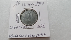 Moeda de 10 Centavos de 1997 Aço Inox Centavos e Data Dupla Catalogada IS 21 na internet