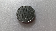 Moeda de 50 Centavos de 2013 Aço Inox Brasil Duplo Catalogada JA 09