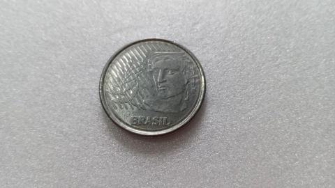 Moeda de 5 Centavos de 1994 Aço Inox DATA MARCADA 2 VEZES Catalogada JA 23