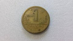 Moeda de 1 Cruzeiro de 1944 Bronze Alumínio BRA 09