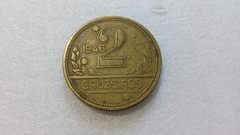 Moeda de 2 Cruzeiros de 1946 Bronze Alumínio BRA 47