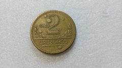 Moeda de 2 Cruzeiros de 1949 Bronze Alumínio BRA 53