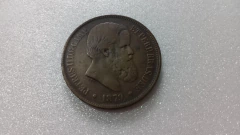 Moeda de 40 Réis de 1879 Bronze TT 02