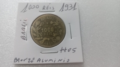 Moeda de 1000 Réis de 1931 Bronze Alumínio Escassa TT 05 na internet