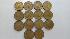 Moedas de 2 Cruzeiros de 1942 à 1956 Serie Completa Bronze Alumínio BH 01 - comprar online