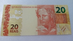 Cédula de 20 Reais de 2015 C.352 Serie D C 023034119 Chancelas de Joaquim Vieira Ferreira Levy e Alexandre Antônio Tombini Flor de Estampa - comprar online