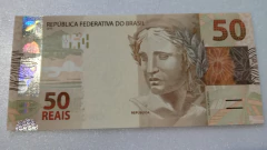 Cédula de 50 Reais de 2015 C.358 Serie F F 008490377 Chancelas de Joaquim Vieira Ferreira Levy e Alexandre Antônio Tombini Flor de Estampa - comprar online