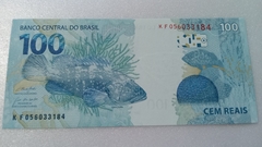 Cédula de 100 Reais De 2020 C.369 K F 056033184 Chancelas de Paulo Guedes e Campos Neto Flor de Estampa