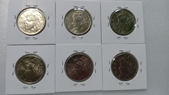 Moedas de 1 Cruzeiro de 1970 à 1978 Cupro-Níquel e Níquel Serie Completa Lindas BH 02 - Mandrade Numismática