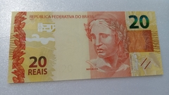 Cédula de 20 Reais de 2015 C.352 Serie D C 023231196 Chancelas de Joaquim Vieira Ferreira Levy e Alexandre Antônio Tombini Flor de Estampa - comprar online