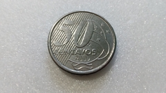 Moeda de 50 Centavos de 2009 Aço Inox Brasil Duplo Catalogada OD 02