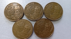 Moedas de 25 Centavos de 1999 Aço Inox Banhado de Bronze (Lote de 5 Moedas ) Circuladas ML 08 - comprar online