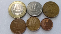 Moedas de 1 Real /50/25/10/5/1 centavos de 1998 Serie Completa ( Moedas Circuladas ) BH 06