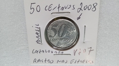 Moeda de 50 Centavos de 2008 aço Inox Rastro Nas Estrelas Catalogada VT 07 na internet