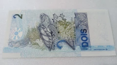 Cédula de 2 Reais de 2009 C 261 1ª Serie C 7540071698 A Chancelas Guido Mantega e Alexandre Antônio Tombini Flor de Estampa - comprar online