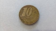 Moeda de 10 Centavos de 2003 aço Inox Banhado de Bronze PPPP Ponto no Peito Pedro Primeiro Catalogada JV - comprar online